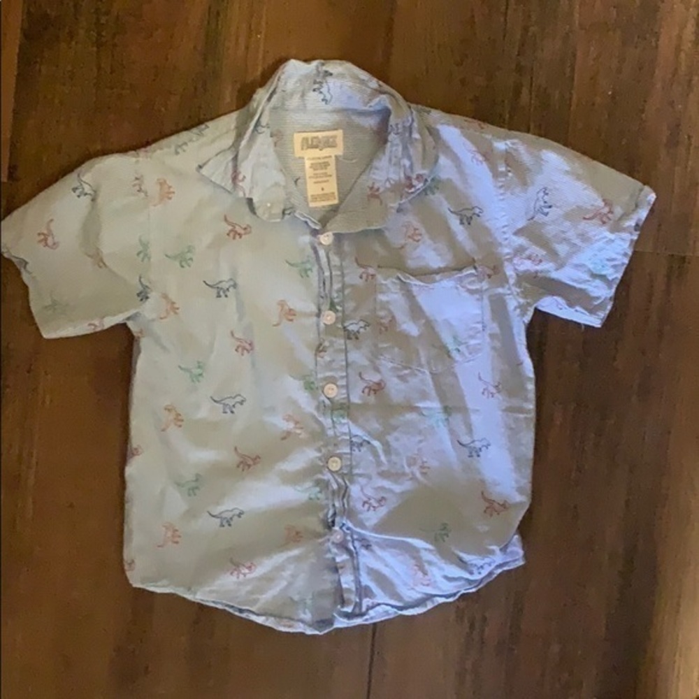 Dinosaur button up shirt